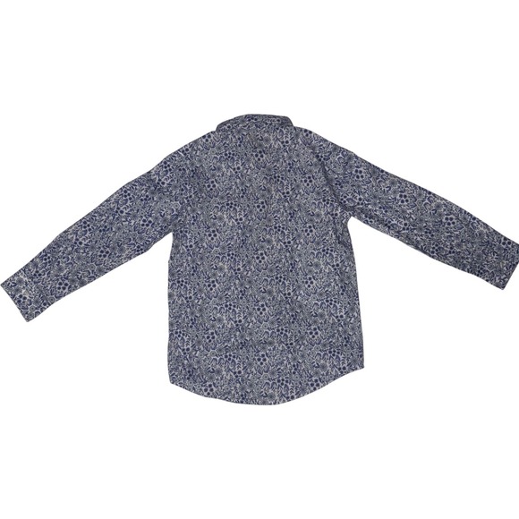Cat Jack Kids Boys Floral Print Long Sleeve Button Down Shirt Size S6/7 - Picture 3 of 4